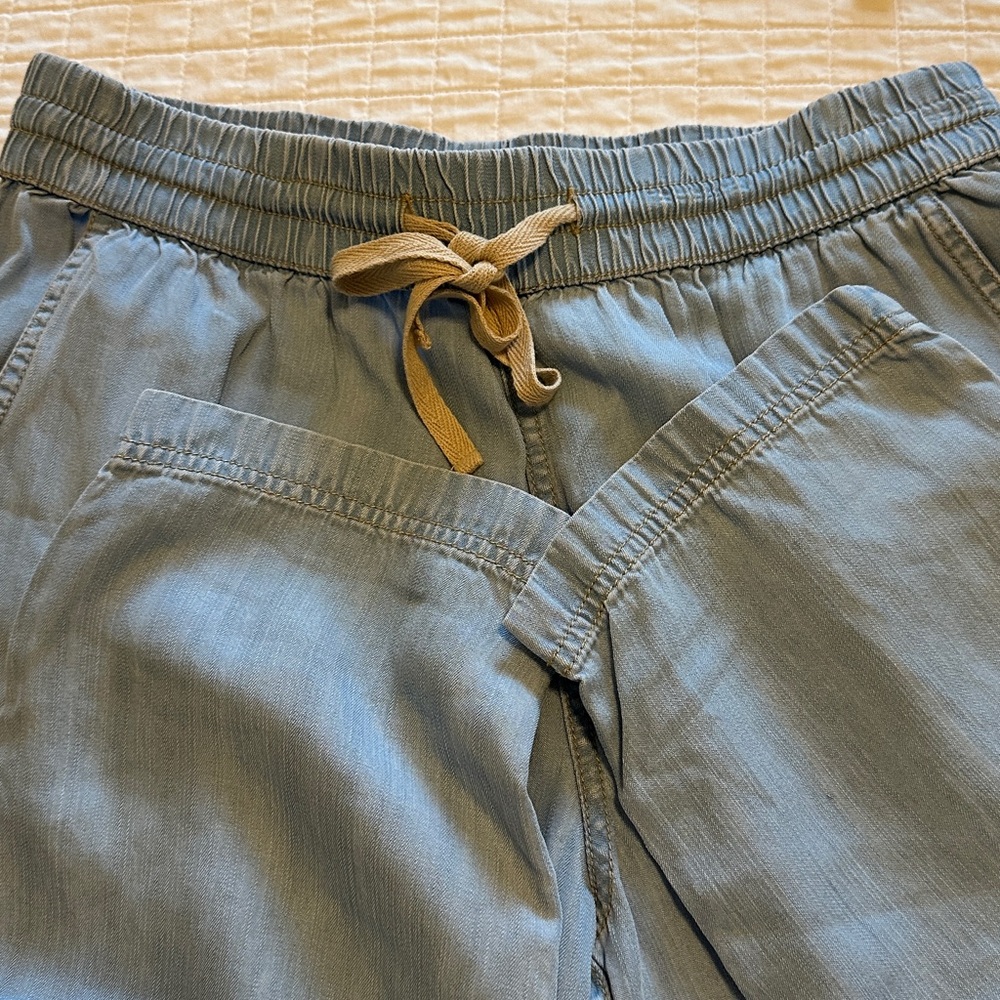 Fresh Produce Pants/Jeans with Tan Drawstring and back and side pockets